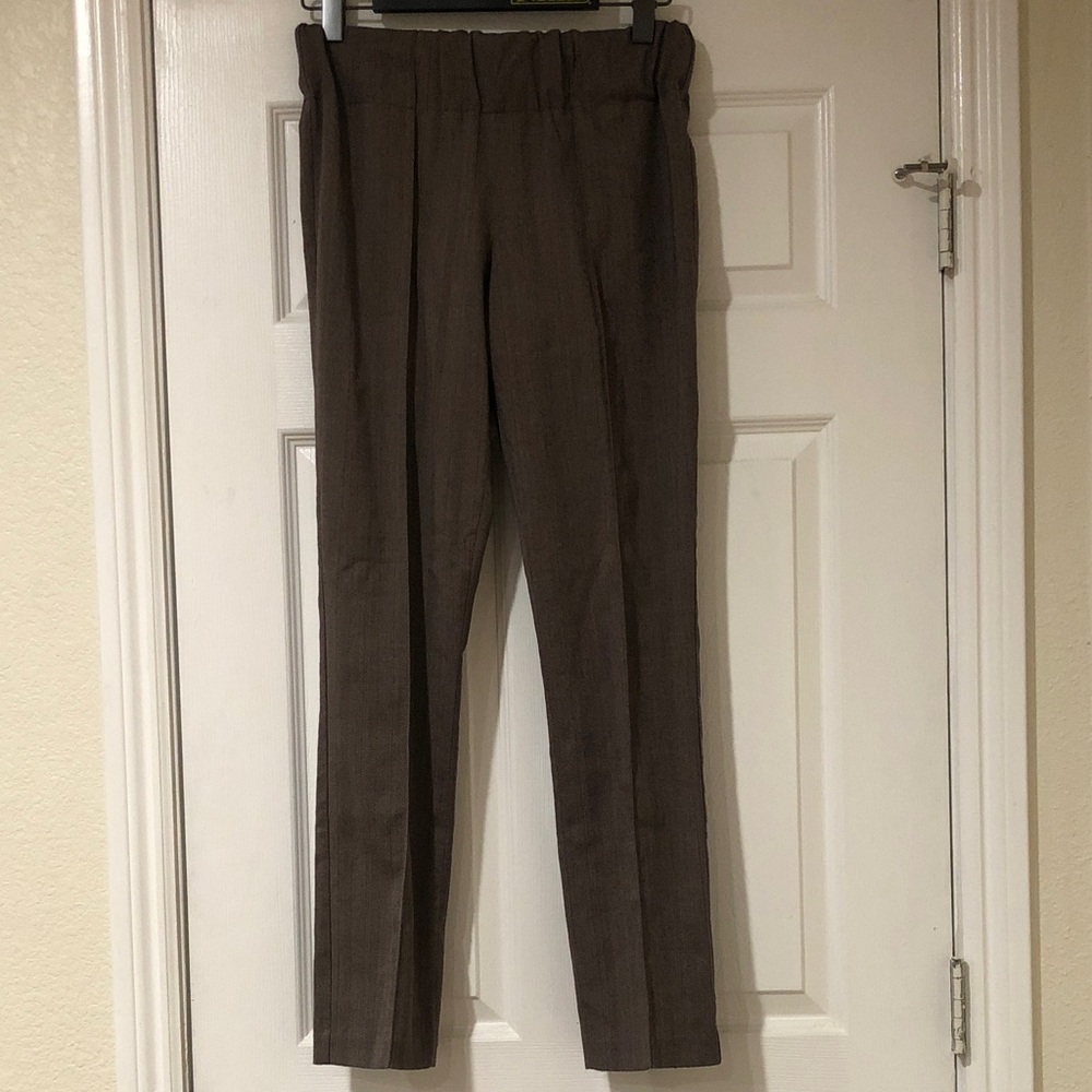 BCBGMaxazria Women’s Brown Slim Dress Pants
